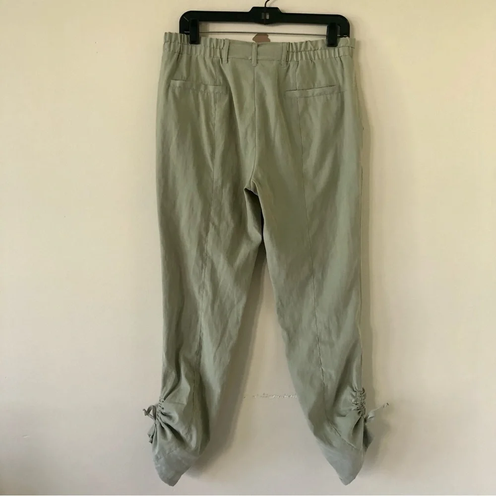 Nanette Lepore Silk Blend Sage Green Pants Size 6 - Picture 8 of 8